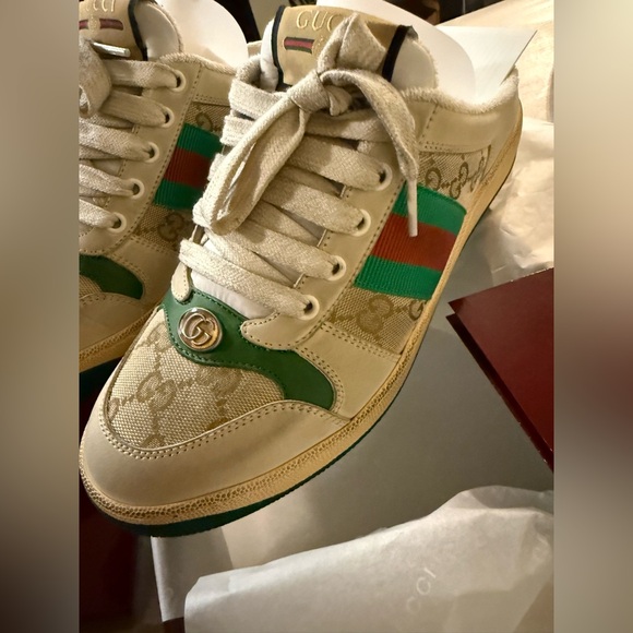 GUCCI WOMEN SCREEN SNEAKER MULE - Picture 4 of 16